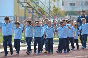 Desfile de uno de los Prebenjamines de la EM de Fútbol