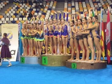 Gal.Gallo y Lourdes Miralles en el podio