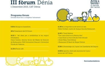 III Fórum Dénia Arròs a Banda