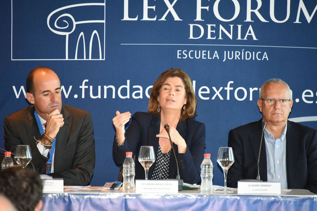 Inauguración de la jornada Lex Forum en Dénia