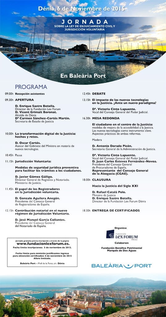 Jornada Lex Forum en Dénia