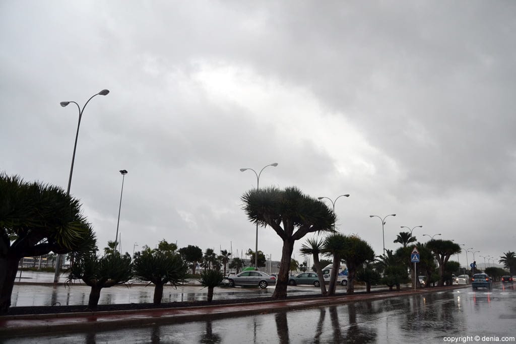 Lluvia en Dénia