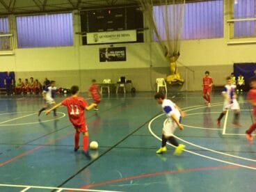 Los infantiles del Paidos durante un partido