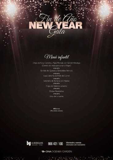 Menú de nochevieja Ona Ogisaka Niños