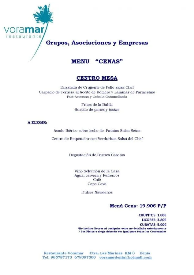 Menú empresas 2 Voramar