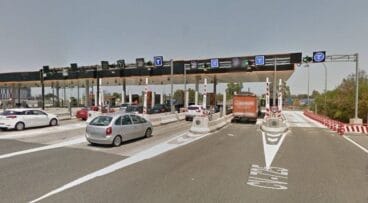 Peaje de la autopista en Ondara