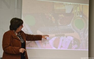 Pepa Font explica su propuesta de ubicación de la Estación de Autobuses