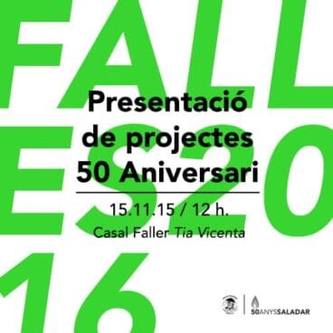 Presentación de proyectos de la falla Saladar