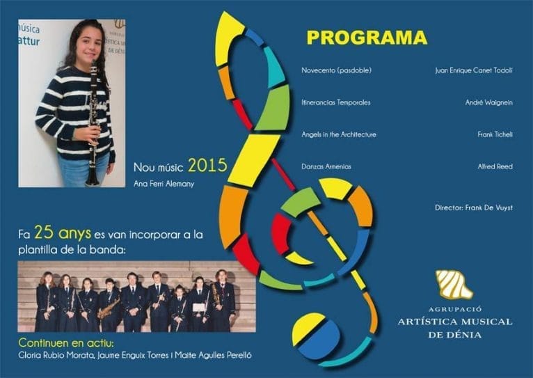 Programa del Concierto de Santa Cecilia
