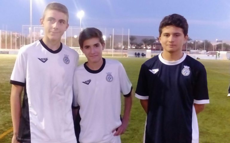 Santi, Cheli y Samu con la Selección Valenciana Infantil