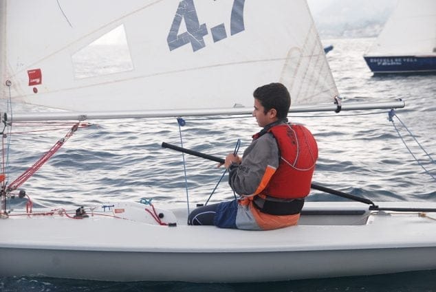 Uno de los regatistas del Trofeo de Otoño