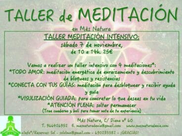 taller meditació intensiu Mes Natura