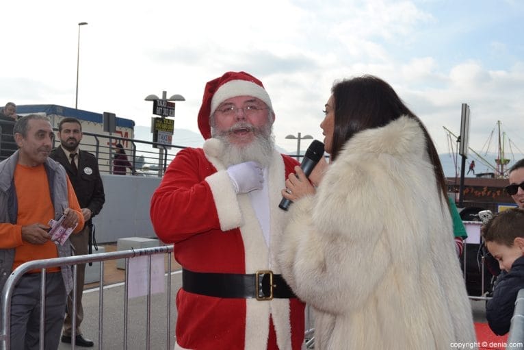Papá Noel en Portal de la Marina - Papa Noel y María Abradelo