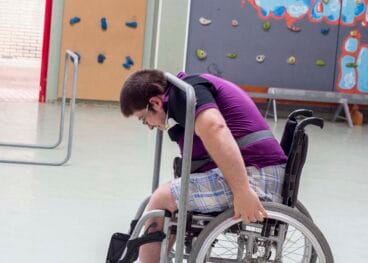 Alumno de la Escuela Municipald de Deporte Adaptado de Dénia