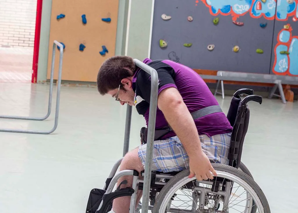 Alumno de la Escuela Municipald de Deporte Adaptado de Dénia