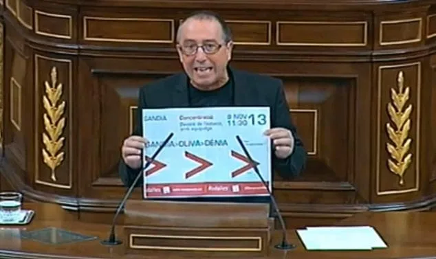 Baldoví defenderá en el Congreso la necesidad del tren Gandía-Dénia 5 Baldoví reclamando el tren en el Congreso