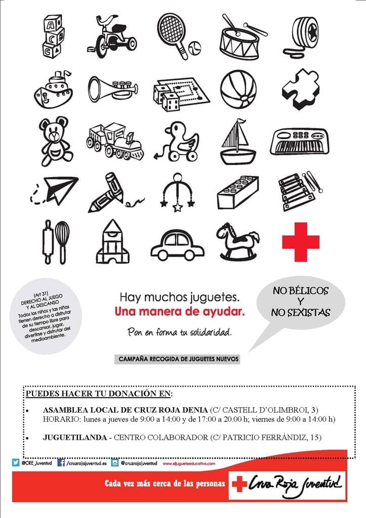 Campaña de recogida de juguetes Cruz Roja Dénia 2015