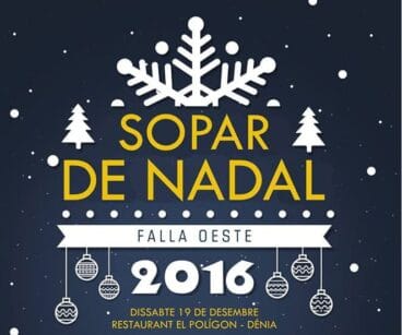 Cartel del Sopar de Nadal de la Falla Oeste