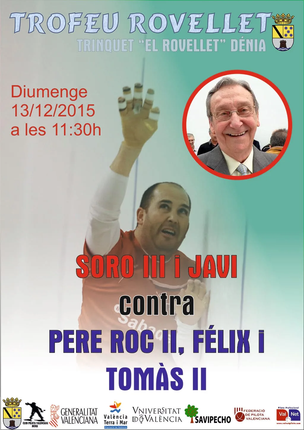 XVI Trofeo de pilota Antonio Reig 'El Rovellet' 2 Cartel del Trofeo el Rovellet