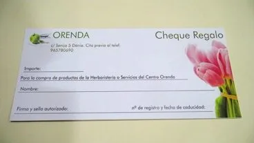 Cheque regalo Orenda