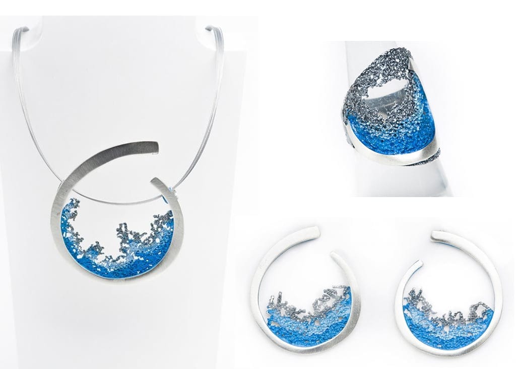 Consigue tu perfecto regalo de navidad en LUAR, joyas de autor 1 Conjunto azul LUAR