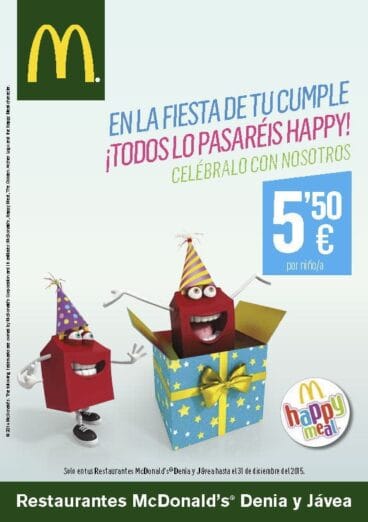 Cumpleaños Mcdonald’s