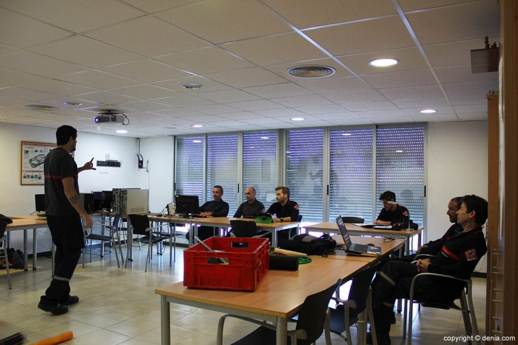 Curso de formación en el Parque de Bomberos