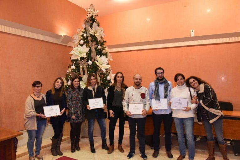 Ganadores de los premios del concurso de escaparatismo navideño