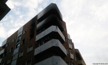 Incendio en la calle Teulada de Dénia1