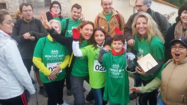 Los niños se sumaron a la subida al Montgó