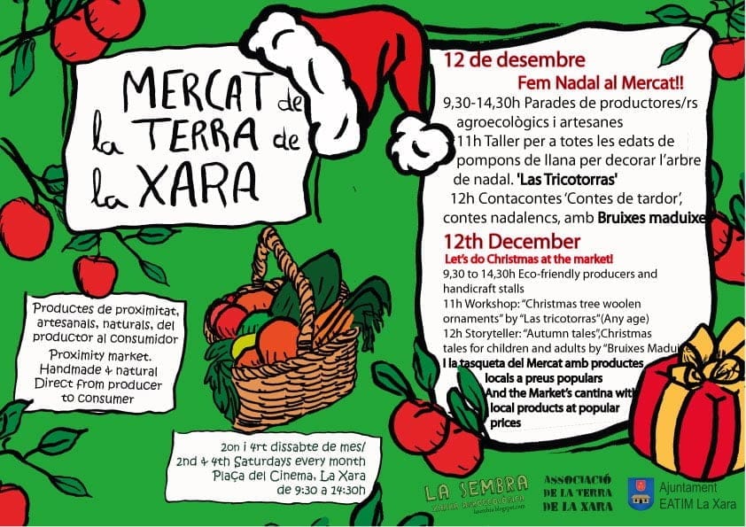 El Mercat de la terra de La Xara se viste de Navidad este fin de semana 1 Mercat de la Terra Navidad