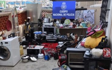 Objetos robados por una pareja en Dénia