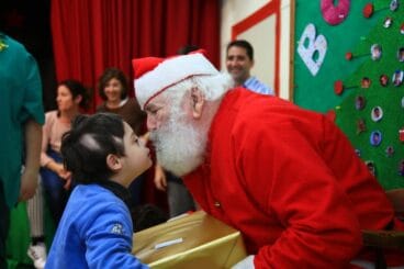 Papa Noel en el Raquel Payà
