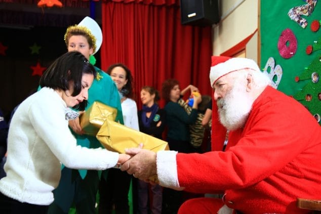 Papa Noel en el colegio Raquel Payà