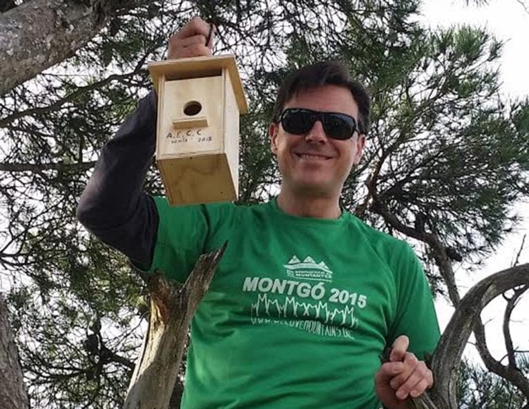 Pepe Sala  preparado una caja nido