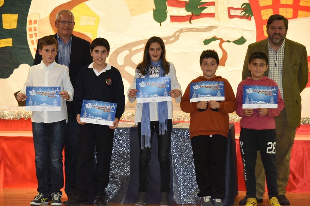 El colegio Cervantes vuelve a ganar el concurso de belenes y Lucía Molines gana el concurso de tarjetas de Navidad 4 Premios de las tarjetas de Navidad 2015