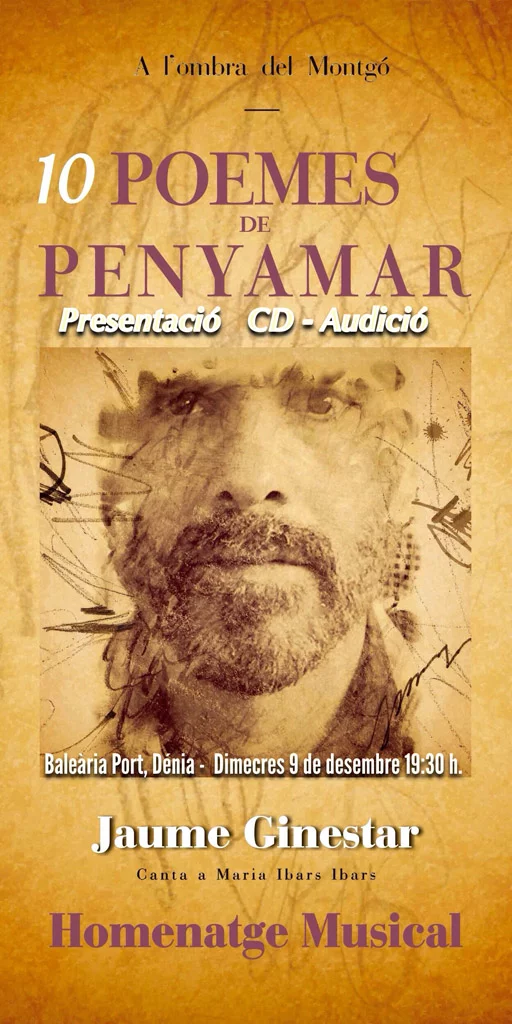 Presentación del CD 10 Poemes de Penyamar