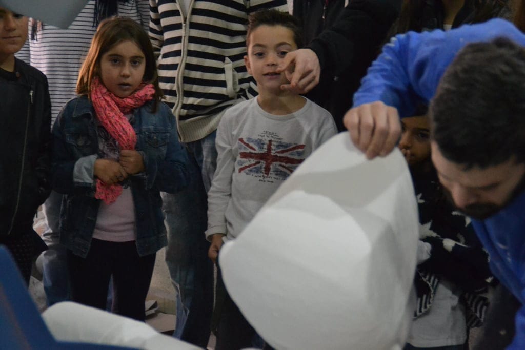 Visita a la falla infantil de Campaments