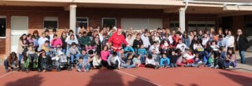 Visita de Papa Noel  al colegio Raquel Payà