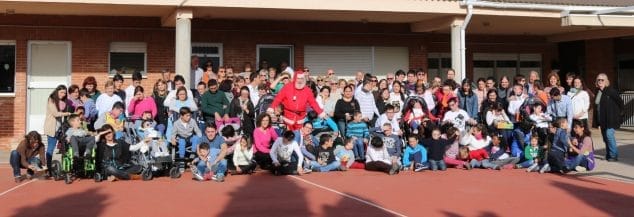 Visita de Papa Noel al colegio Raquel Payà