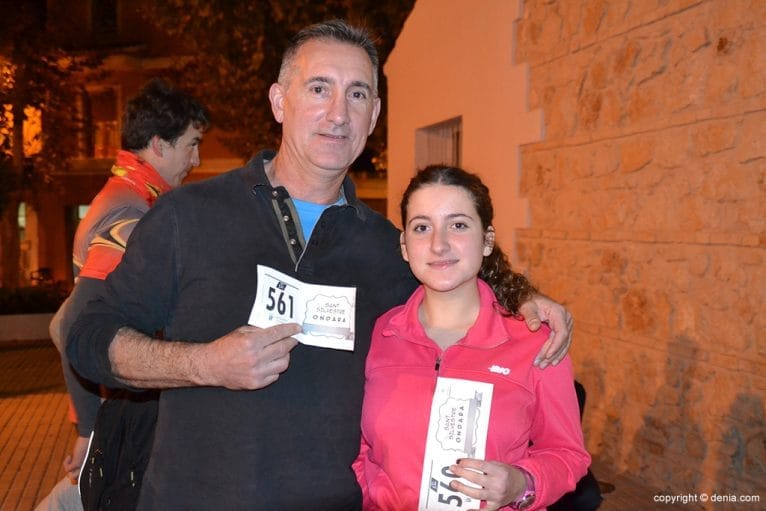 Ximo Gandía con su hija