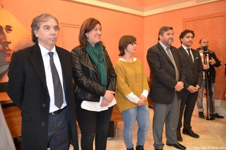 Concejales del Ayuntamiento en la visita de Ximo Puig