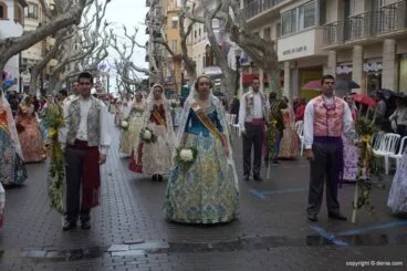 Ofrenda Flores Fallas Dénia 2015 – Falla Oeste