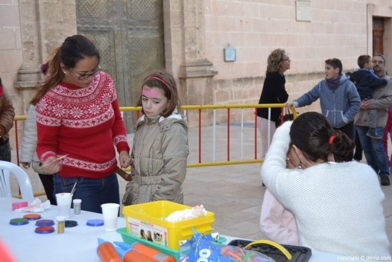 Visita de los Carteros Reales Dénia - Maquillaje fantasía