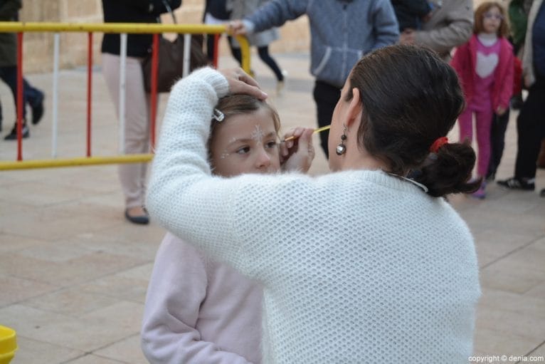 Visita de los Carteros Reales Dénia - Maquillaje fantasía