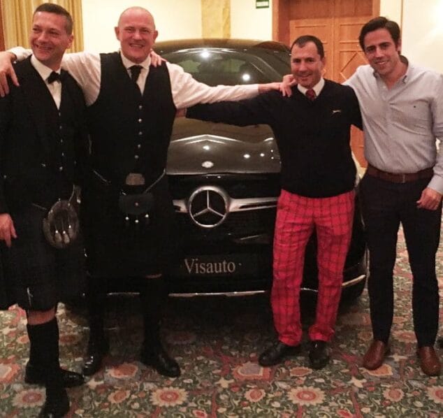 Carlos García de La Sella Golf con uno de los patrocinadores