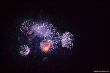 Castillo de fuegos artificiales en Dénia