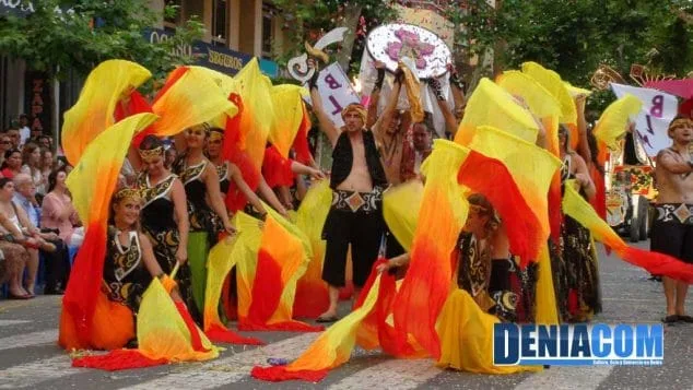 Falla Baix la Mar: ubicación, fotos e historia 93 Comparsa La flama de Daniya de la Falla Baix la Mar