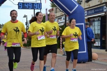 Delgado y Vengut con sus parejas