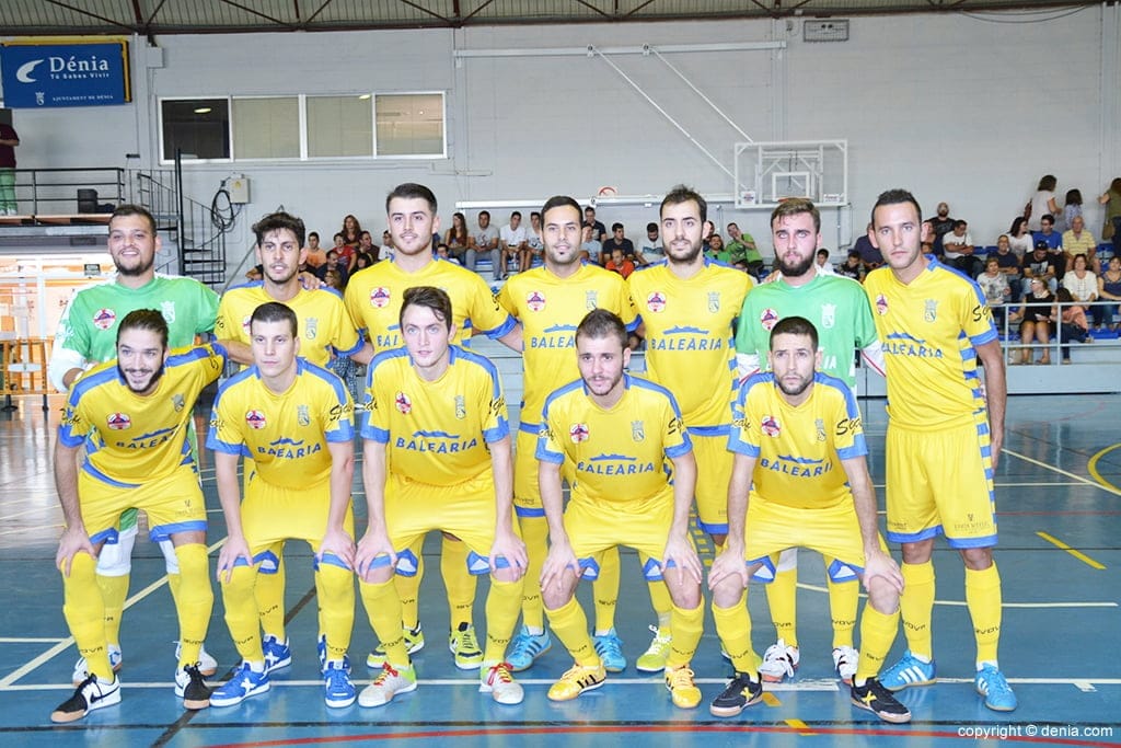 Dénia Fútsal en un choque de esta temporada
